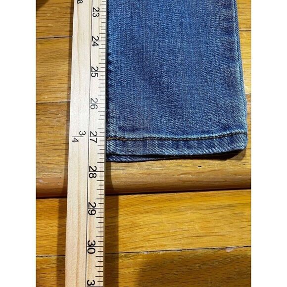 Seven7 Jeans Women's Size 4 Blue Mid Rise Skinny Denim Normcore 5 Pockets - Picture 6 of 8